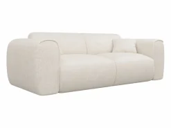 Clearance Vente-unique Sofá cama de 3 plazas en tela texturizada POGNIA Beige