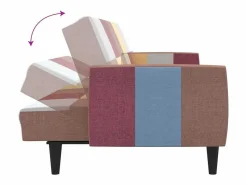 Hot vidaxl Sofá cama de 2 plazas tela Multicolor