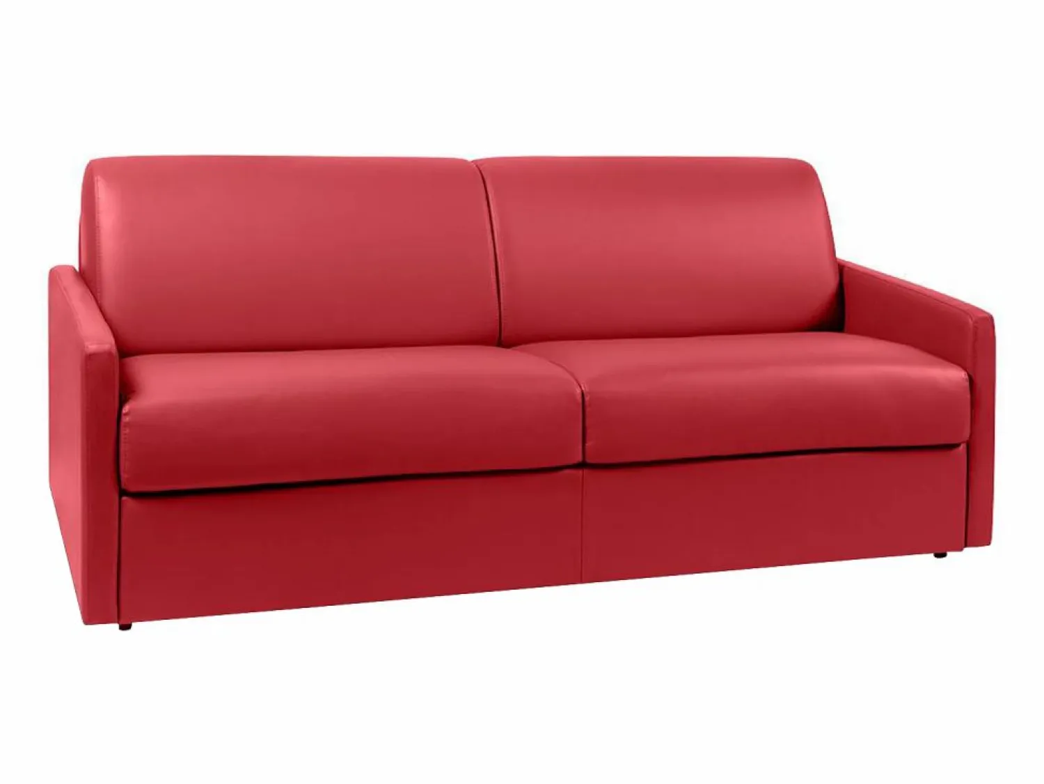 Sale Sofá cama de 4 plazas tipo italiano de piel sintética - Colchón de espuma 14 cm - CALIFE Sofás De Piel Sintética