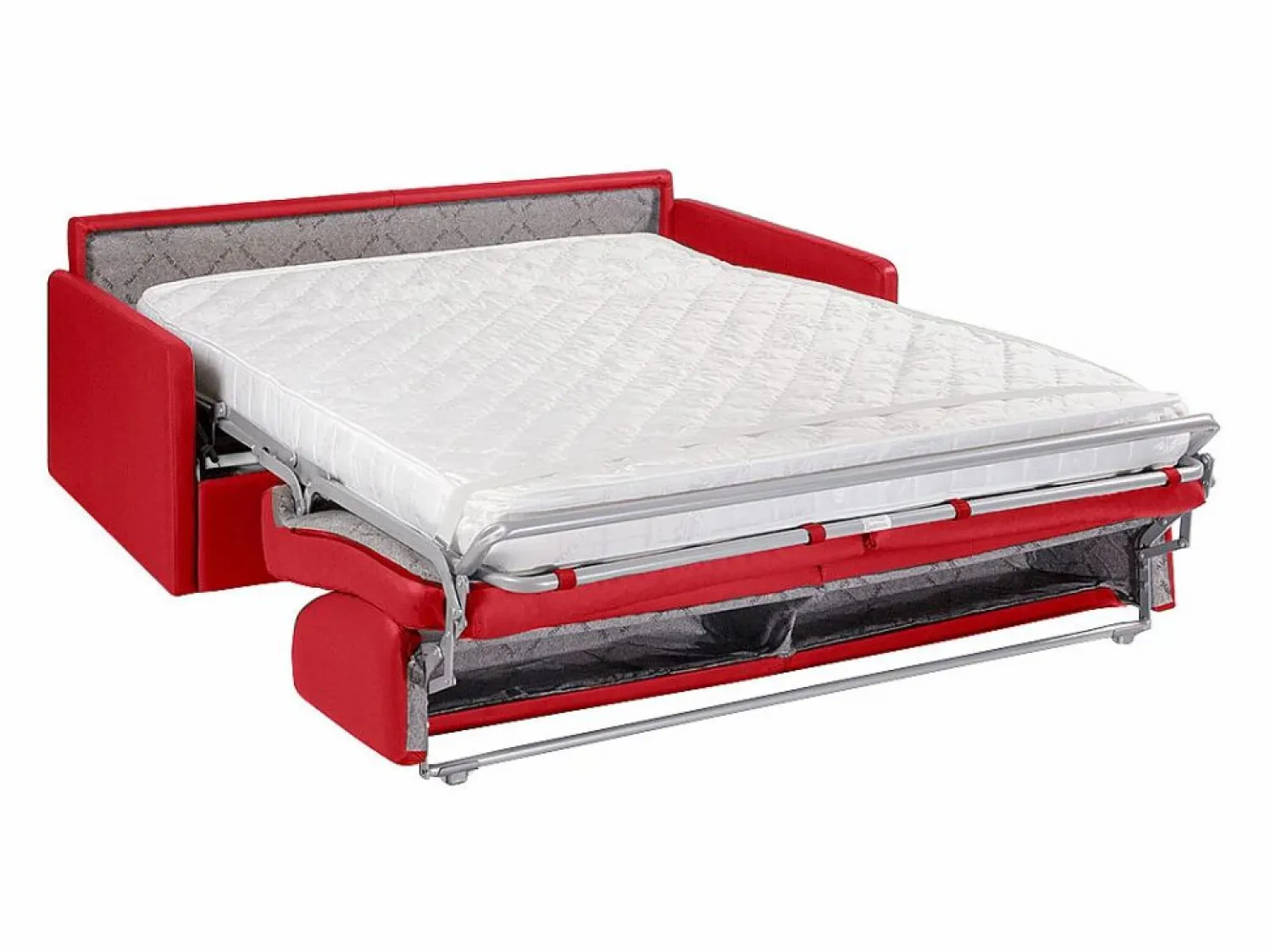 Sale Sofá cama de 4 plazas tipo italiano de piel sintética - Colchón de espuma 14 cm - CALIFE Sofás De Piel Sintética