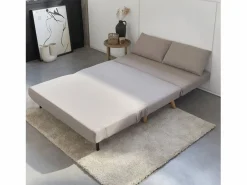 Best Sofá cama de con patas de madera, 2 plazas Sofá Escandinavo