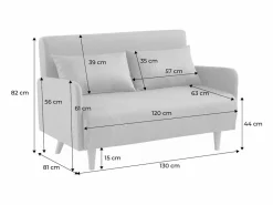 Hot Sofá cama de terciopelo con patas de madera, 2 plazas viejo Todos Los Sofás|Sofá De Terciopelo