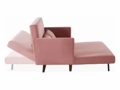 Hot Sofá cama de terciopelo con patas de madera, 2 plazas viejo Todos Los Sofás|Sofá De Terciopelo