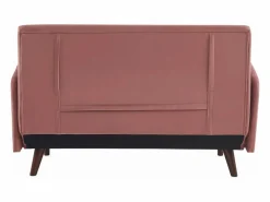 Hot Sofá cama de terciopelo con patas de madera, 2 plazas viejo Todos Los Sofás|Sofá De Terciopelo