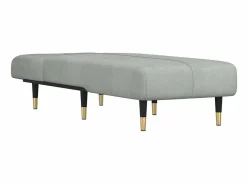 Sofá cama de terciopelo claro PWFG37275