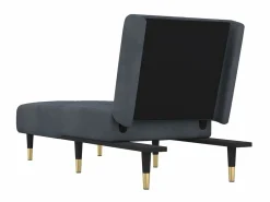Clearance Sofá cama de terciopelo oscuro PWFG69708 Sillón Cama
