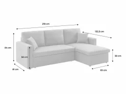 Sale Sofá cama esquinero reversible de 3 plaza Sofá Modular