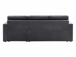 Clearance Sweeek Sofá cama esquinero reversible de 3 plazas oscuro Gris