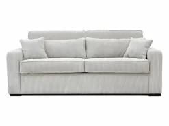 Vente-unique Sofá cama Express convertible en pana , cama de láminas de 160 cm, 16 cm de grosor, MONDOVI