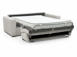 Vente-unique Sofá cama Express en pana , superficie de descanso de 160 cm, colchón de 16 cm, MONDOVI