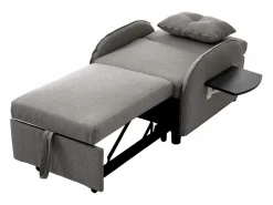 Best Sofá cama individual extraíble multifuncional: con función de cama, sillón y sillón, sofá cama ajustable en tres posiciones, mesas de té plegables Sillón Cama