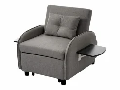 Best Sofá cama individual extraíble multifuncional: con función de cama, sillón y sillón, sofá cama ajustable en tres posiciones, mesas de té plegables Sillón Cama