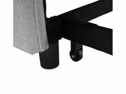 Clearance Sofá cama individual extraíble multifuncional: con función de cama, sillón y sillón, sofá cama ajustable en tres posiciones, mesas de té plegables Gris