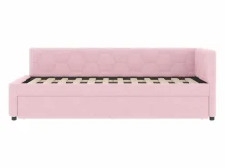 Hauss Spole Sofá cama infantil 90x200 cm con cama nido 80x180 cm, terciopelo , sin colchón