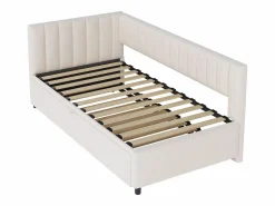 Online Sofá cama infantil 90/180x200cm en terciopelo convertible, con respaldo y cabecero acolchados, sin colchón Cama Nido