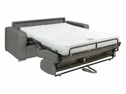 Vente-unique Sofá cama italiano 3p 14 cm piel sintética CALITO