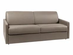Vente-unique Sofá cama italiano 4p 18 cm piel sintética CALIFE