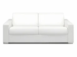 Clearance Sofá cama italiano 4p 22 cm piel sintética CALITO Sofás De Piel Sintética