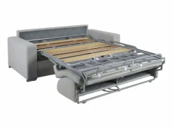 Clearance Sofá cama italiano 4p 22 cm piel sintética CALITO Sofás De Piel Sintética