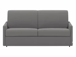 Hot Vente-unique Sofá cama italiano 2p 18 cm tela - Color Gris CALIFE Gris claro