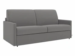 Hot Vente-unique Sofá cama italiano 2p 18 cm tela - Color Gris CALIFE Gris claro