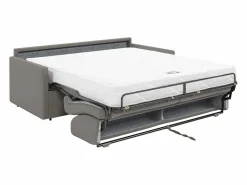 Hot Vente-unique Sofá cama italiano 2p 18 cm tela - Color Gris CALIFE Gris claro