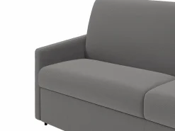 Hot Vente-unique Sofá cama italiano 2p 18 cm tela - Color Gris CALIFE Gris claro