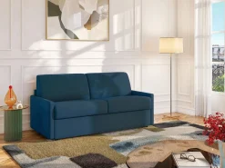 Vente-unique Sofá cama italiano 2p 22 cm tela - Color Gris CALIFE