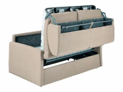 Vente-unique Sofá cama italiano 2p 22 cm tela - Color Gris CALIFE