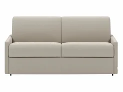 Discount Vente-unique Sofá cama italiano 4p 22 cm tela - Color Gris CALIFE Beige