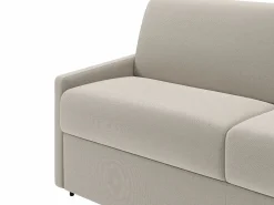 Discount Vente-unique Sofá cama italiano 4p 22 cm tela - Color Gris CALIFE Beige