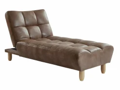 New Sofá cama modulable microfibra - marrón ESTEBAN Sofá Vintage|Sofá - 4 Plazas