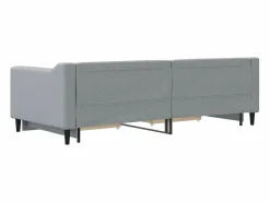Sofá cama nido con cajones tela claro 90x200 cm Cama Diván|Cama Nido