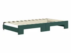 Best Clicnbuy Sofá cama nido con cajones terciopelo oscuro 100x200 cm Verde