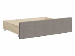 Discount Clicnbuy Sofá cama nido con cajones tela gris taupe 80x200 cm Topo