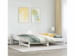 Online Clicnbuy Sofá cama nido madera maciza de pino 90x200 cm Blanco