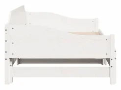 Online Clicnbuy Sofá cama nido madera maciza de pino 90x200 cm Blanco