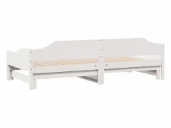 Online Clicnbuy Sofá cama nido madera maciza de pino 90x200 cm Blanco