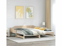 Clicnbuy Sofá cama nido madera maciza de pino 90x190 cm