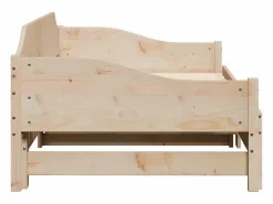 Clicnbuy Sofá cama nido madera maciza de pino 90x190 cm