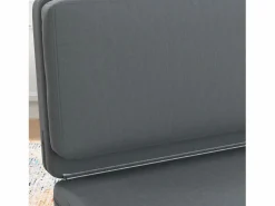 Sale Sofá cama plegable 3 en 1, funda de terciopelo, espuma gruesa, oscuro (270 x 138 x 10 cm) Gris