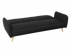 Hot Modus Sofa Sofá cama reclinable de diseño nórdico clic clac 3 plazas tejido Merida - Negro