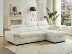 LINEA SOFA Sofá cama rinconera derecha bimateria piel JONOVA -