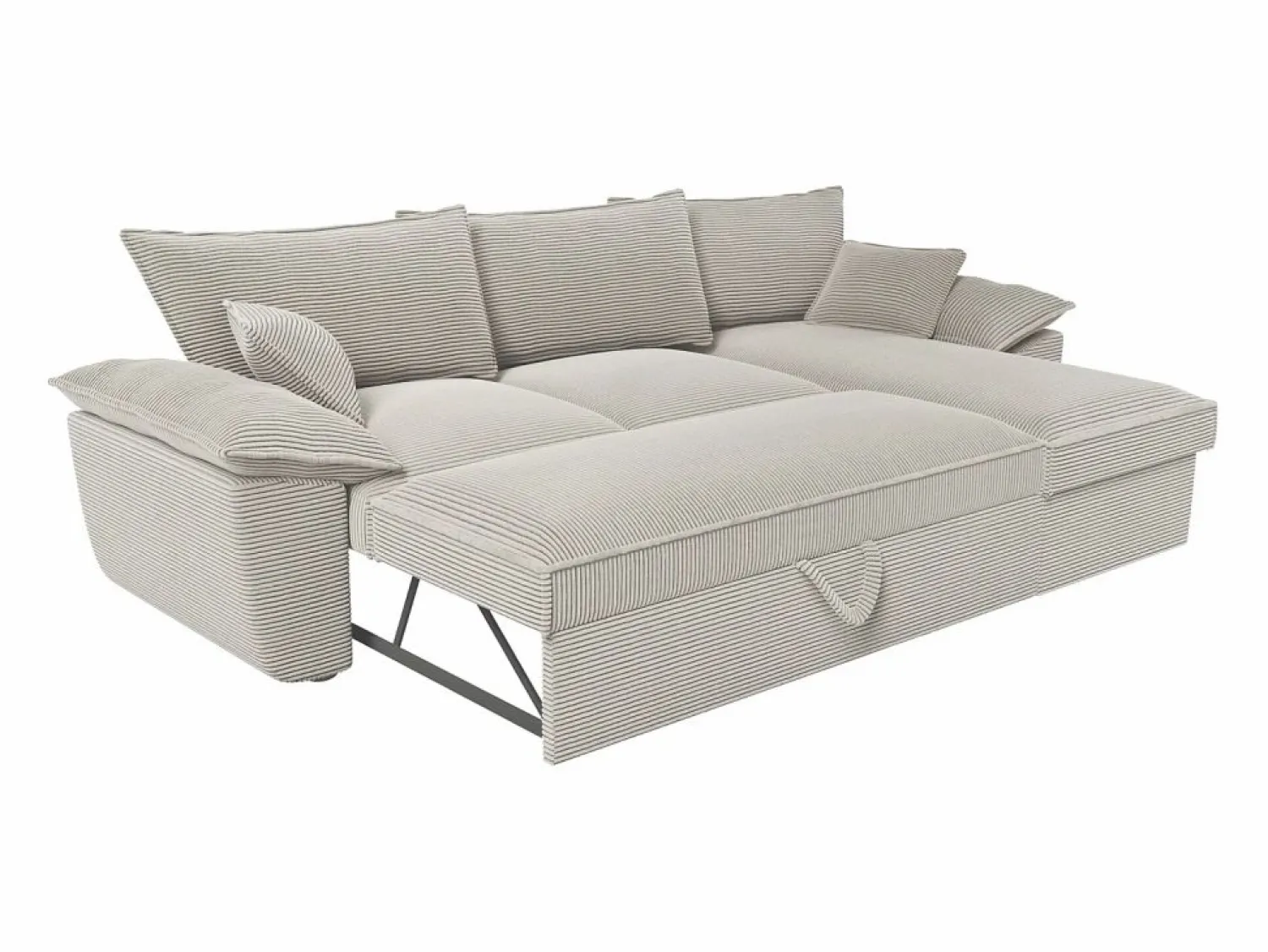 Online Sofá cama rinconera derecha de pana cerma de estilo charme francés vintage GUILLERMO Sofá Cama|Sofá Rinconera