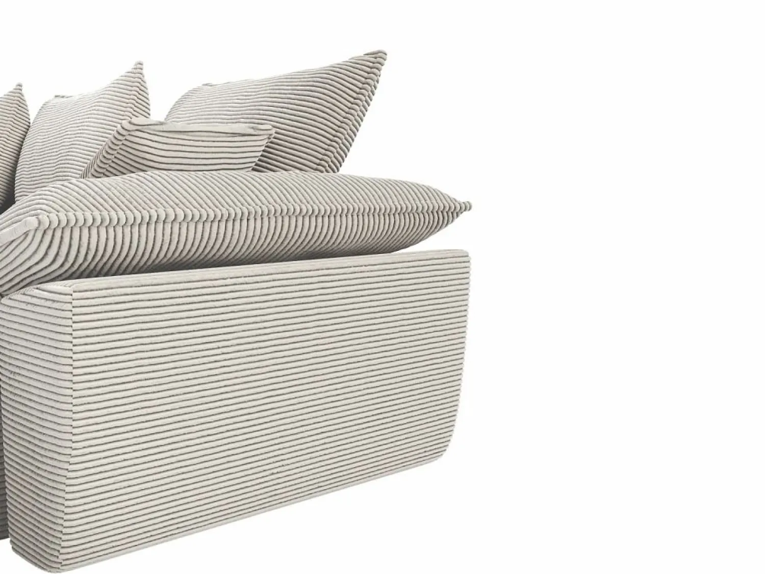 Online Sofá cama rinconera derecha de pana cerma de estilo charme francés vintage GUILLERMO Sofá Cama|Sofá Rinconera