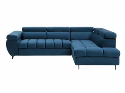 Vente-unique Sofá cama rinconera derecha de terciopelo NIACATO