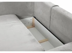 Vente-unique Sofá cama rinconera derecha de pana -TEODORA de Pascal Morabito