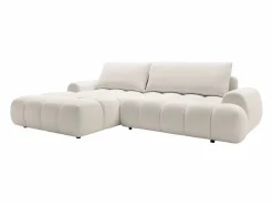 Vente-unique Sofá cama rinconera izquierda en chenilla FARNETA