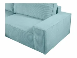 Vente-unique Sofá cama rinconera izquierda de pana - AMELIA