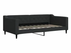 Discount vidaxl Sofá cama sin colchón tela 90x190 cm Negro